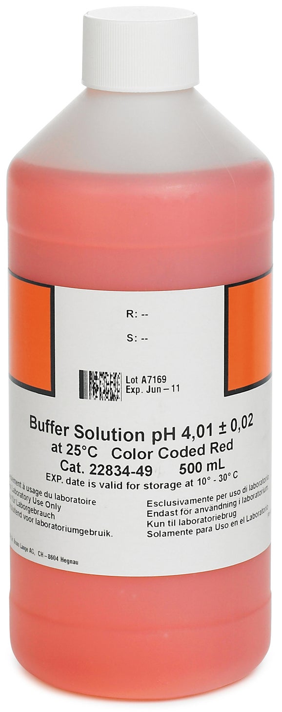 pH Buffer Solution, pH 4.01, 500 mL