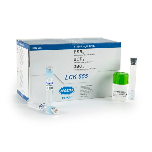 BOD5 cuvette test 4 -1650 mg/L O₂, 39 tests