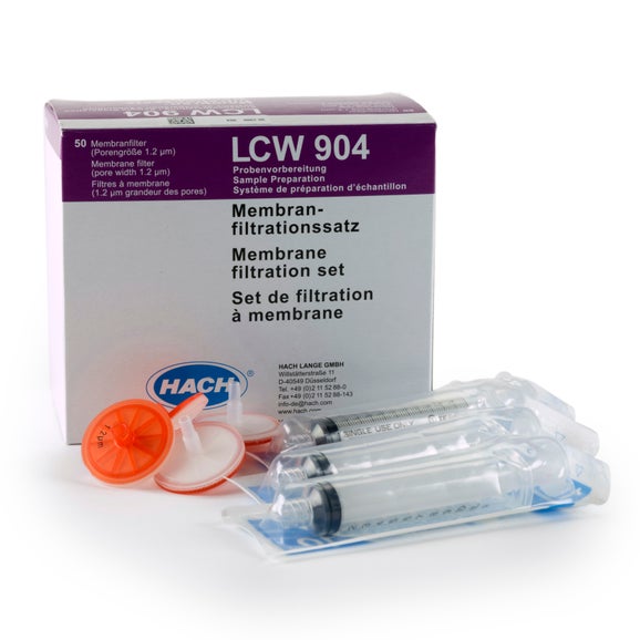 Membrane filtration set with 50 membrane filters 1.2 µm